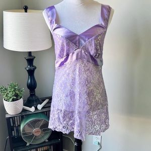 Lavender slip dress